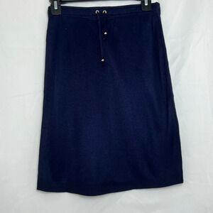 Women's Vintage St. John Sport By Marie Gray Pencil Knot‎ Skirt, Size 2, Navy